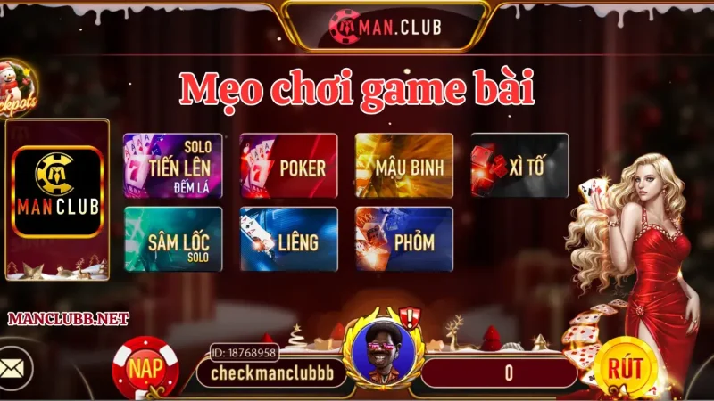 Cách tham gia đánh bài trực tuyến trên Manclub